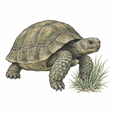 Illustration of a Mojave desert tortoise